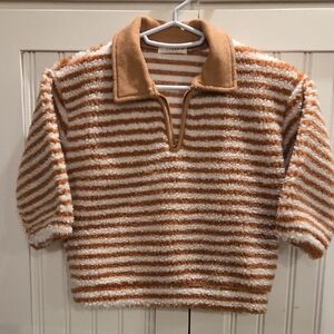 Anggo Children ¼ Zip Sweater 100% Cotton Size Med (2-3T)  Made In Korea